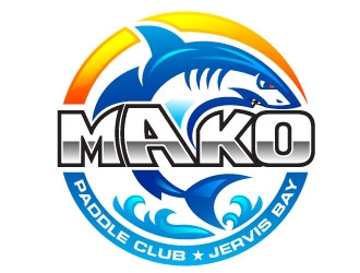 Mako Paddle Club logo design by Suvendu
