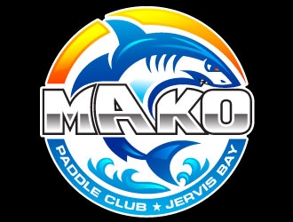 Mako Paddle Club logo design by Suvendu