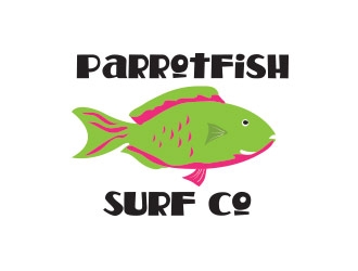 Parrotfish Surf Co logo design by not2shabby