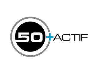 50➕ Actif logo design by Coolwanz