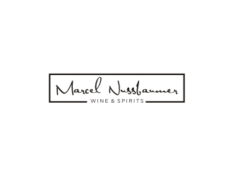 Marcel Nussbaumer Wine & Spirits logo design by Sheilla