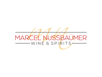 Marcel Nussbaumer Wine & Spirits logo design by RIANW
