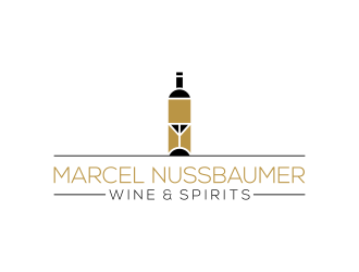 Marcel Nussbaumer Wine & Spirits logo design by RIANW