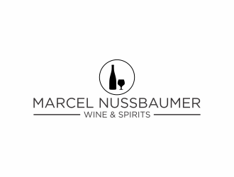 Marcel Nussbaumer Wine & Spirits logo design by eagerly