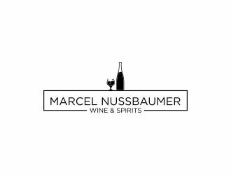Marcel Nussbaumer Wine & Spirits logo design by eagerly