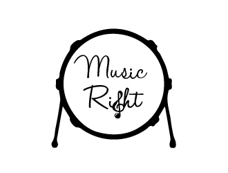 Music Right logo design by shravya