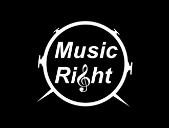 Music Right logo design by luckyprasetyo