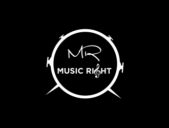 Music Right logo design by luckyprasetyo