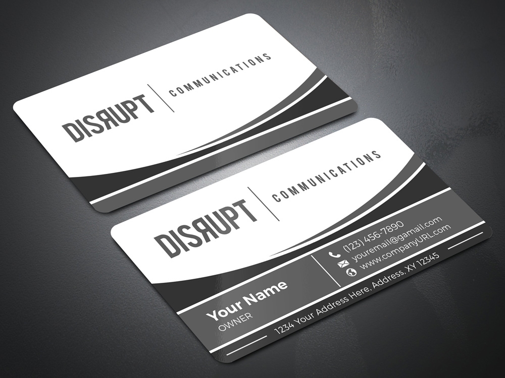 Disrupt Communications logo design by Gelotine