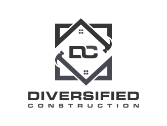 Diversified Construction  logo design by N3V4