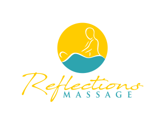 Reflections Massage logo design by done