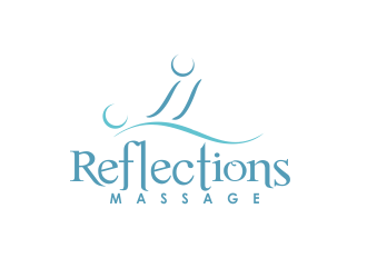 Reflections Massage logo design by YONK