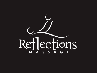 Reflections Massage logo design by YONK