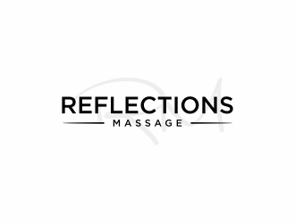 Reflections Massage logo design by Franky.
