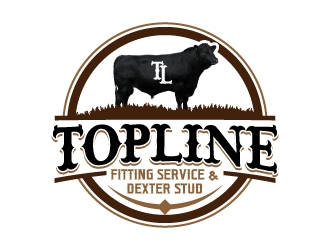 Topline Fitting Service & Dexter Stud logo design by jaize