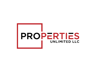 Properties Unlimited LLC logo design by denfransko