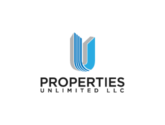 Properties Unlimited LLC logo design by Lawlit