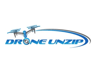 Drone Unzip logo design by daywalker