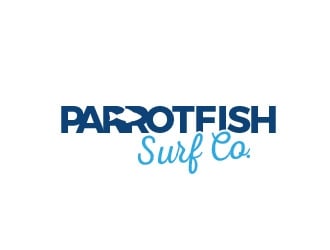 Parrotfish Surf Co logo design by Rachel