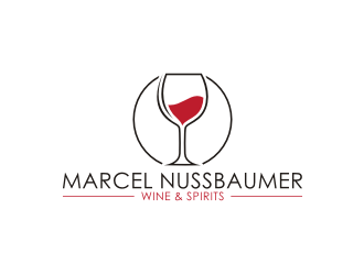 Marcel Nussbaumer Wine & Spirits logo design by blessings