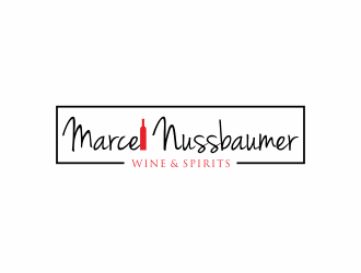 Marcel Nussbaumer Wine & Spirits logo design by Editor