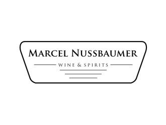 Marcel Nussbaumer Wine & Spirits logo design by dibyo