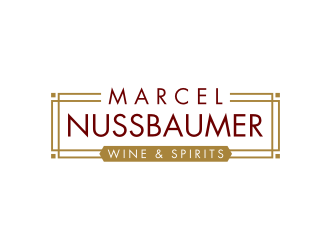 Marcel Nussbaumer Wine & Spirits logo design by GemahRipah