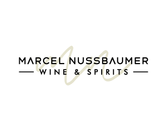 Marcel Nussbaumer Wine & Spirits logo design by akilis13