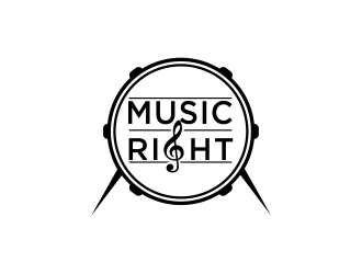 Music Right logo design by oke2angconcept