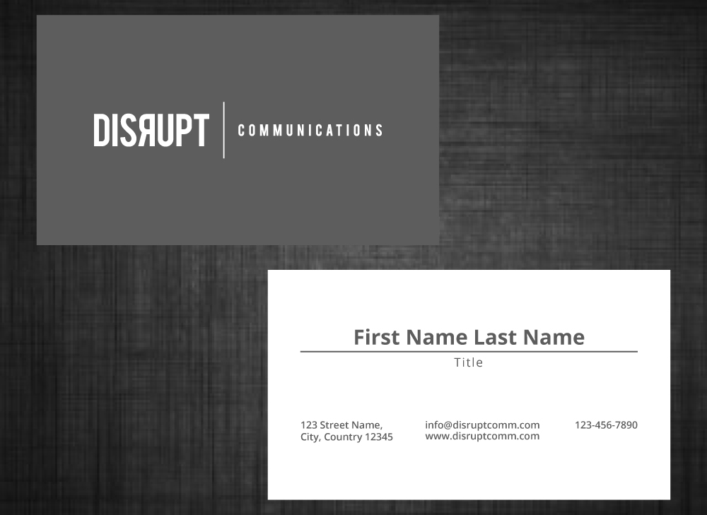 Disrupt Communications logo design by LogOExperT