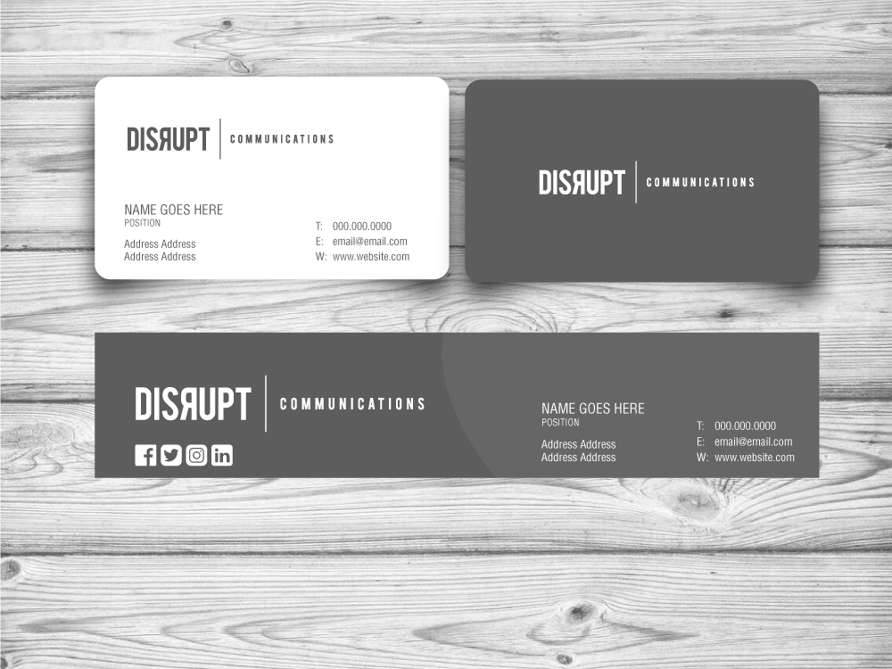 Disrupt Communications logo design by jaize