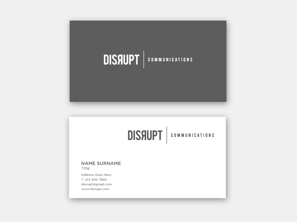 Disrupt Communications logo design by labo