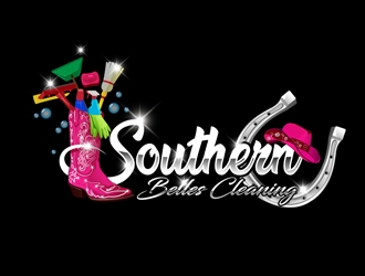 Southern Belles Cleaning logo design by DreamLogoDesign