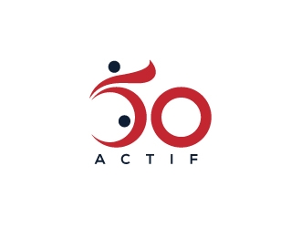 50➕ Actif logo design by sanu