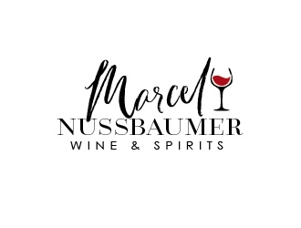 Marcel Nussbaumer Wine & Spirits logo design by Rachel