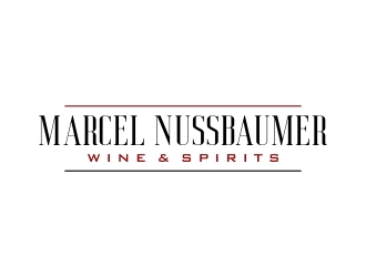 Marcel Nussbaumer Wine & Spirits logo design by cikiyunn