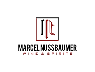 Marcel Nussbaumer Wine & Spirits logo design by cikiyunn