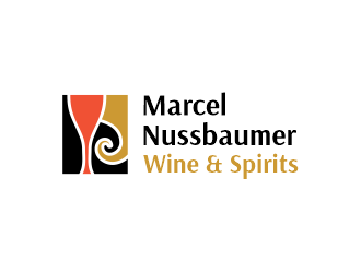 Marcel Nussbaumer Wine & Spirits logo design by SmartTaste