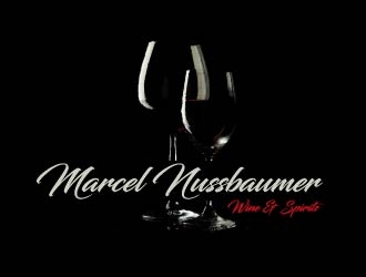 Marcel Nussbaumer Wine & Spirits logo design by bulatITA