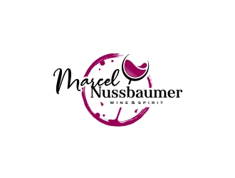 Marcel Nussbaumer Wine & Spirits logo design by CreativeKiller