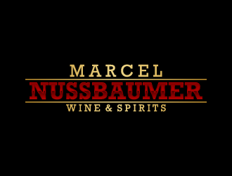 Marcel Nussbaumer Wine & Spirits logo design by fastsev