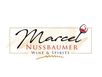 Marcel Nussbaumer Wine & Spirits logo design by REDCROW