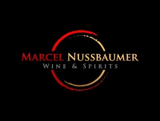 Marcel Nussbaumer Wine & Spirits logo design by J0s3Ph