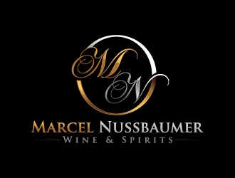 Marcel Nussbaumer Wine & Spirits logo design by J0s3Ph