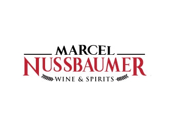 Marcel Nussbaumer Wine & Spirits logo design by sanworks