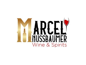 Marcel Nussbaumer Wine & Spirits logo design by aryamaity