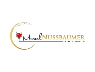 Marcel Nussbaumer Wine & Spirits logo design by pambudi