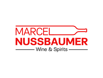 Marcel Nussbaumer Wine & Spirits logo design by keylogo
