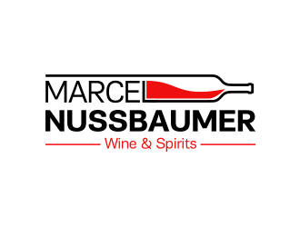 Marcel Nussbaumer Wine & Spirits logo design by keylogo