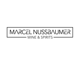 Marcel Nussbaumer Wine & Spirits logo design by kunejo